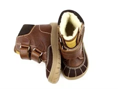 Angulus vinterstøvle cognac/yellow/brown med TEX